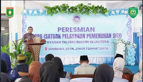 SPPG Dapur Tahta Resmi Beroperasi, Wabup Ansori Tegaskan MBG Investasi Generasi Emas 2045